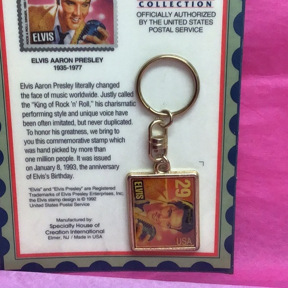 ELVIS PRESLEY POSTMARKED COLLECTION KEY CHAIN - Picture 4 of 5